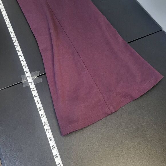 Eloquii Womens Plus Size 24 Midi Shift Dress Maroon Blue Colorblock Short Sleeve - Picture 6 of 6